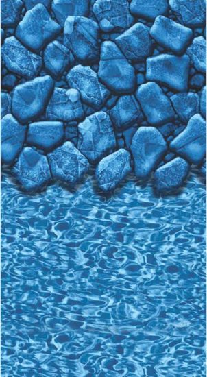 Gli Pool Products 27' Rd 52IN Unibead Boulder Abg Liner Gli - 05-0027RD-BLD-UB-52