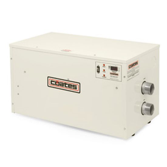 Coates Heater Co Inc 36 KW 480 V 44 AMP Elec Pool 3 Ph Heater 2IN Mpt Ss Tank W/ Incoloy Eleements W/ Digital - 34836PHS-3