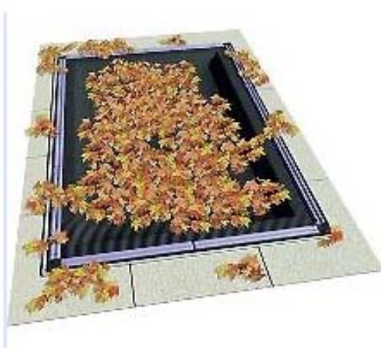Swimline Corp. 25'X45' Re Leafnet Swimline Ig Winter Black 30' X 50' Cover Size W/ Perimeter Binding W/ - CO92545R