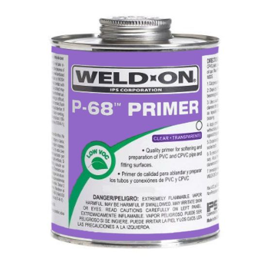 Ips Corporation .25 Pt P68 Clear Primer PVC Cpvc Ips #10215 Low Voc