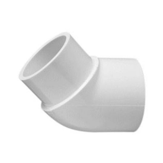 Lasco Fittings Inc 2.5-Inch Spigot X Skt 45 Elbow Street Schedule 40 - 423-025