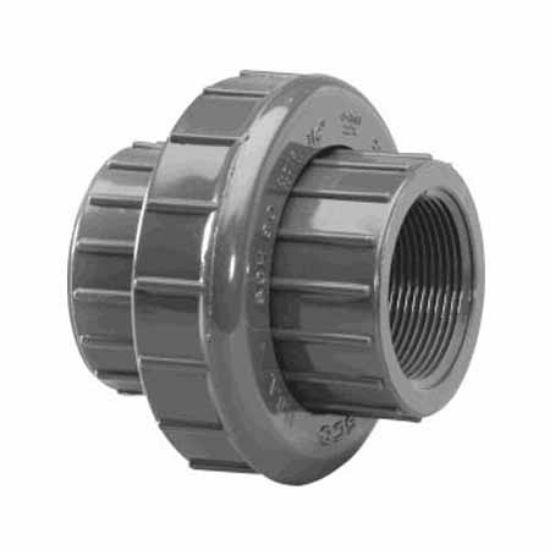Lasco Fittings Inc 2-Inch Fpt Union O - Ring Type Schedule 80 Gray - 898-020