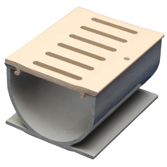 Cardinal Corporation 4-Inch Water Hog Deck Drain White Case Of 4 10' Lengths