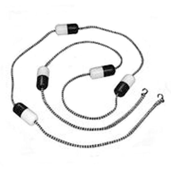 American Granby 25' Rope And Floats Kit Blue White Floats 3/8-Inch Rope With Hook Eyes - RFK25
