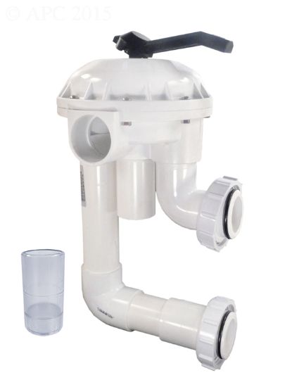 Pentair 2IN Skt Hiflow Mp Bw Valve Plumbed Side Mnt FNS FNS PLUS Nsp D.E. 6 Pos White Bulkhead - 261142