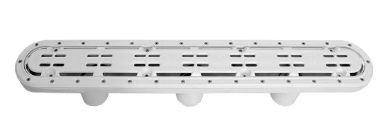 Aquastar Pool Products Inc. 32IN Channel Drain Ae Cover And Sump Vinyl Fiberglass White Aquastar - 32CDAVV101