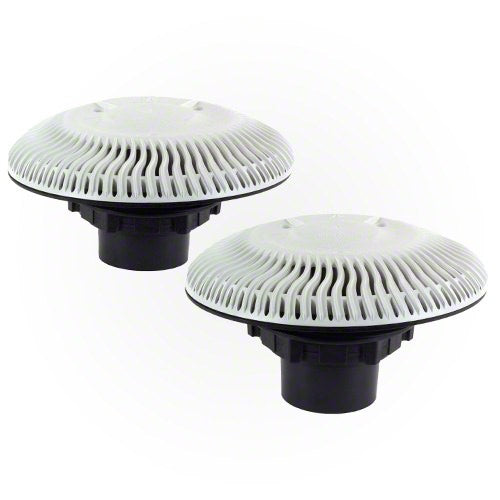 Paramount SDX2 10" Round High Flow Suction Outlets - 2 Pack - Vinyl Pools - White