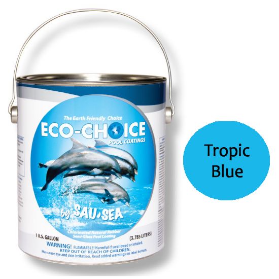 Sau-Sea Swimming Pool Products Inc. 5GAL Ecochoic Semigloss Troblu Semi Gloss Rubber (hm - Flam - 5ECSGRTB