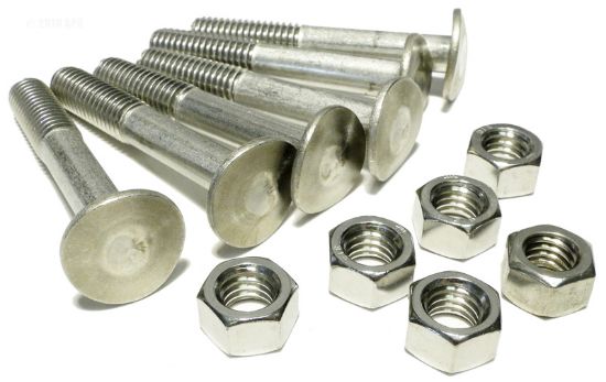 Sr Smith Llc 2.5-Inch Nut And Bolt Set Of 6 Swan Stainless Ladder Tread - 60-702
