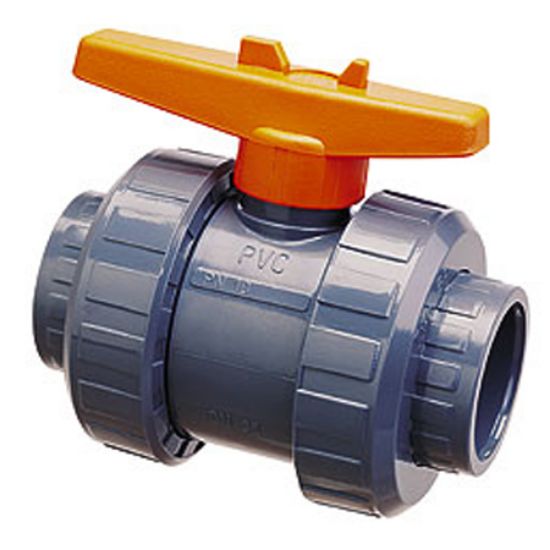 Praher Plastics Canada Ltd. 3/4-Inch Skt Economy True Union Ball Valve S6 Series - BV6-0751PES