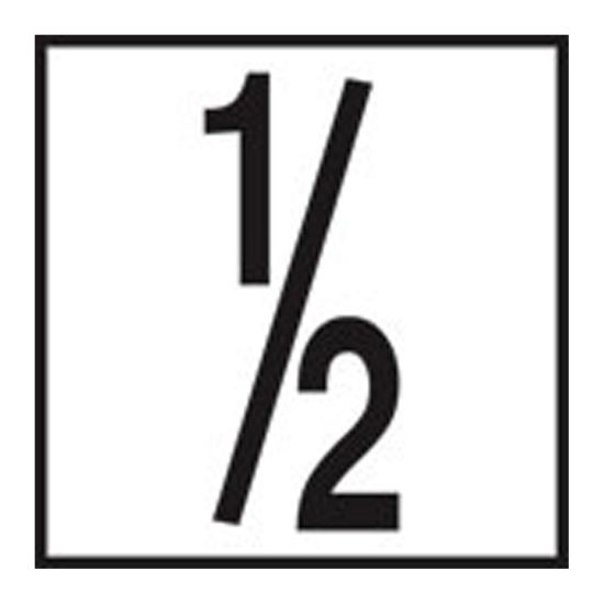 Inlays Inc 6-Inch No Skid Ceramic Tile 1/2 5-Inch Size Number No Series Inlays Depth Marker - CC621005