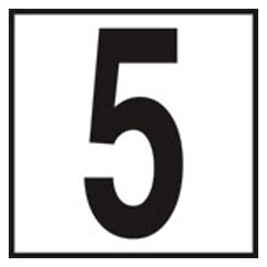 Inlays Inc 6-Inch No Skid Ceramic Tile 5 5-Inch Size Number No Series Inlays Depth Marker - CC621050