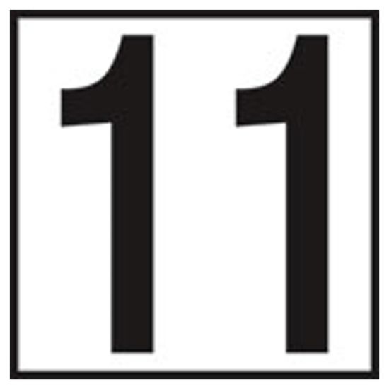 Inlays Inc 6-Inch No Skid Ceramic Tile 11 5-Inch Size Number No Series Inlays Depth Marker - CC621093