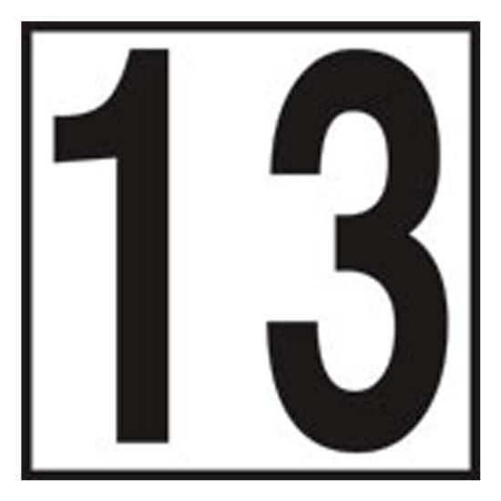 Inlays Inc 6-Inch No Skid Ceramic Tile 13 5-Inch Size Number No Series Inlays Depth Marker - CC621095