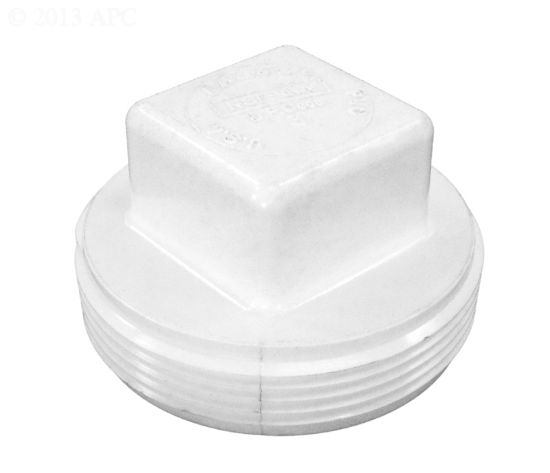 Lasco Fittings Inc 2-Inch Cleanout Plug Raised Nut Dwv PVC - D106-020