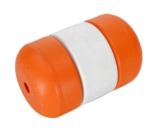American Granby Inc 3-Inch X 5-Inch Rope Float 3/8-Inch Rope Orange White Orange Handi Lock - IF3538O