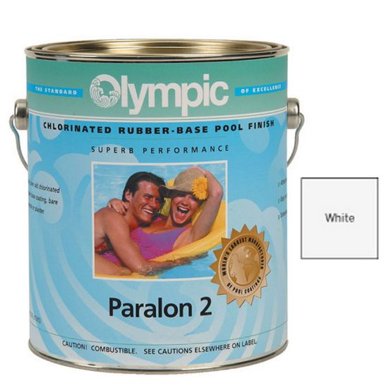Kelley Technical Coatings Inc. 5 Gallon Paralon 2 Enamel Rubber Base White Olympic Kelley Paint - 290 5 GALLON