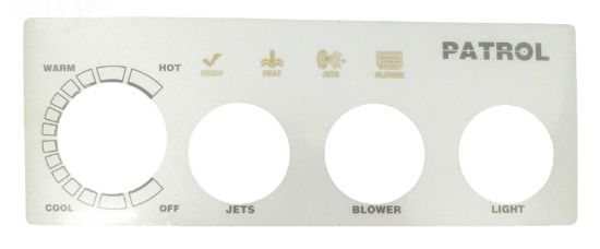 Senasys 3 Button Label - 618-3