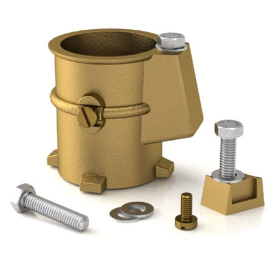 Perma-Cast Swimming Pool And Spa Ladder/ Rail Anchor Socket Bronze 1.9 Inch Permacast - PS-3019-B