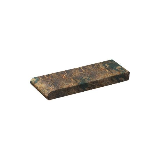 Master Tile 4-Inch X 12-Inch Chestnut Brown Coping Natural Slate - REICHEBRO412BN