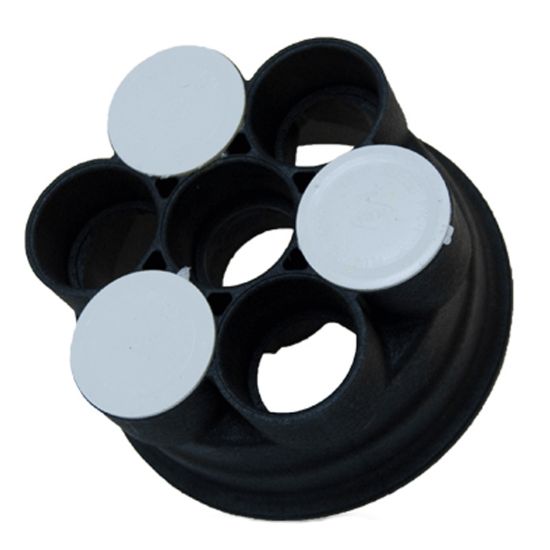 Paramount Leisure Industries Inc. 4 Port Valve Base 1.5IN Black Ecopool - 005-302-4016-03