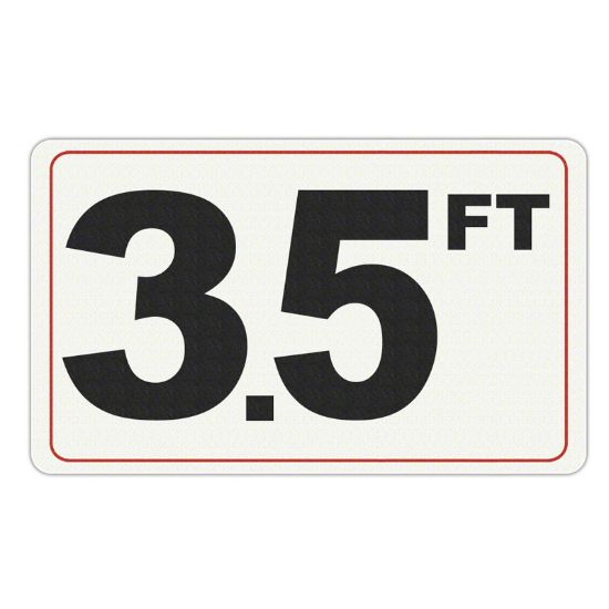 Aquatic Technology 3.5 Ft Depth Marker Vinyl - 035FTSW1006