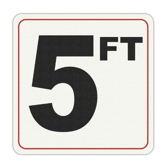 Aquatic Technology 5 Ft Depth Marker Vinyl - 050FTSW0606
