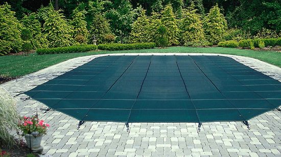 Gli Pool Products 24' Rd Estate Mesh Abg Winter Black 27' Cover Size W/ Perimeter Binding / Grommets / Cable - 45-0024RD-ESM-3-BX