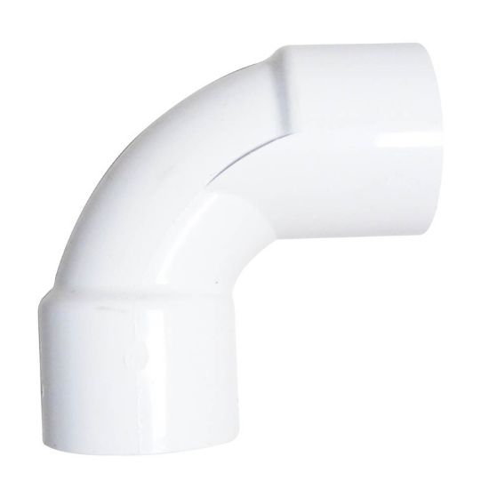 Custom Molded Products Inc. 2 Inch Socket X Socket Sweep 90 Swimming Pool And Hot Tub PVC - 21005-000-000