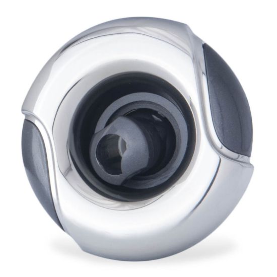 Custom Molded Products Inc. 400 Series Rotational 3 3/5-Inch Typhoon Jet Internal Crown Series Stainless Steel Gray - 23446-022-700