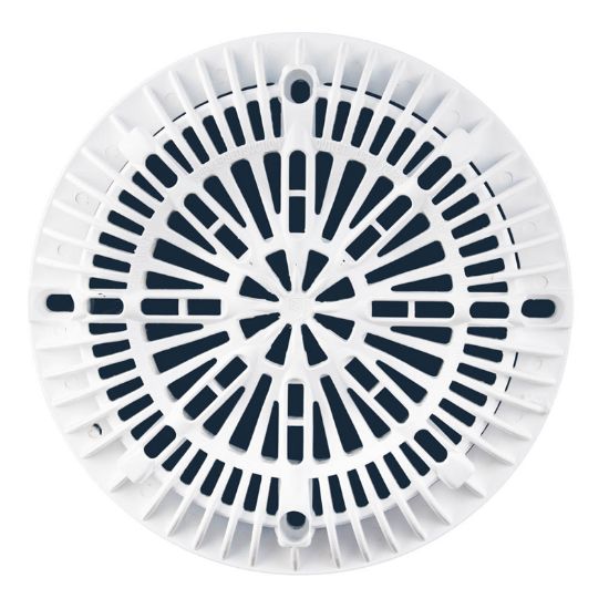 Custom Molded Products Inc. {25507 - 100 - 000} 8 Inch Galaxy Pool Drain Cover With Screw Pack Color White Cmp Prodcuts - 25507-100-000