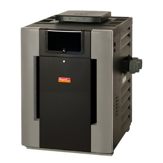 Raypak 266K Btu Asme Nat Low Nox Heater Ig Comm In / Out Glass Lined Cast Iron Headers W/ Digital - 9293