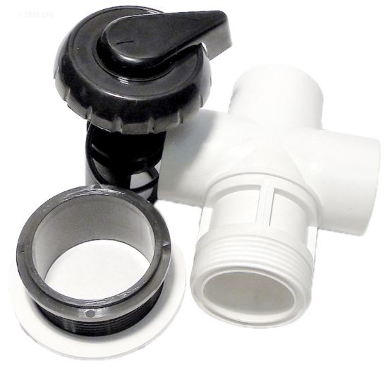 Balboa 3 Way Hydroflow Valve 1-Inch Black 2 2/16-Inch Hole Size - 114020BLK