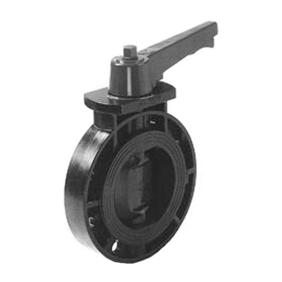 American Granby 3-Inch PVC Butterfly Valve Schedule 80 - PBFV3