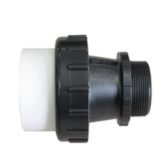 Praher Plastics Canada Ltd. 2-Inch M X 2.5 Skt High Temperature Adapter Union - 225-9061