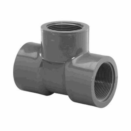 Lasco Fittings Inc .25-Inch Fpt Tee Tee Schedule 80 Gray - 805-002
