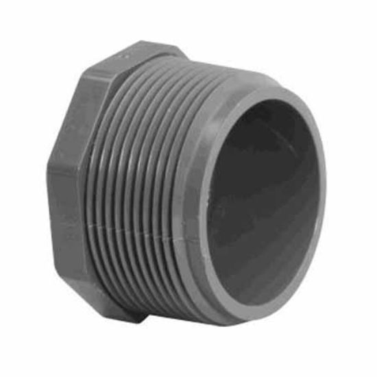 Lasco Fittings Inc .25-Inch Mpt Plug Schedule 80 Gray - 850-002