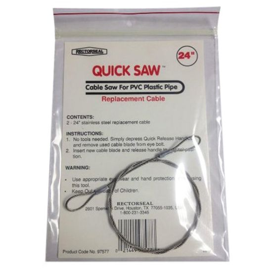 Rector Seal 24-Inch Replacement Cable For Quick Saw 2/Package - 97577