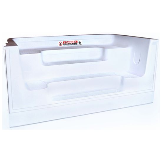 Latham Pool Products Inc. 8' Leisure 4 Tread Cantilever White Acrylic Step - STP8LSCDP
