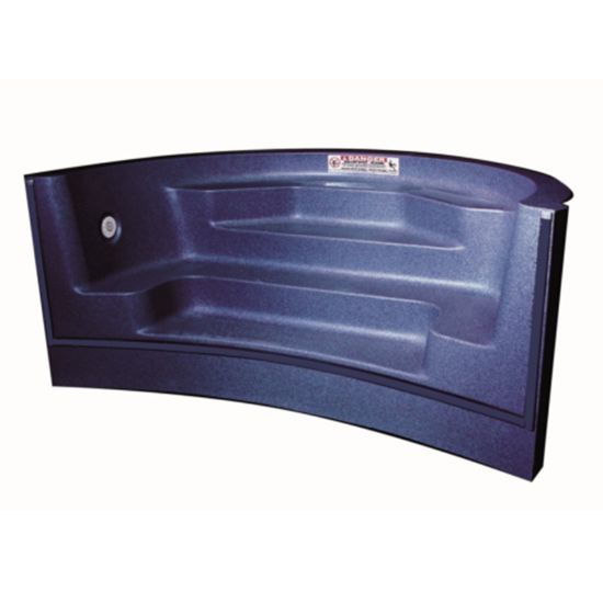 Latham Pool Products Inc. 8' Curved Roman Cantilever Ig Step Blue Granite Triac - STPRM89CDBG1P