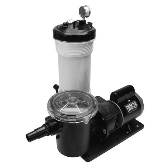 Waterway 25 Sf Twm Cartr Filter W/ 1/8 HP Pump Ctr Disch 3' Nema Cord 115 V Abg System 1 1/2-Inch Fpt W - 520-4070