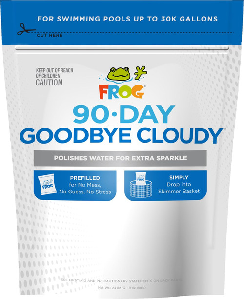 Frog Goodbye Cloudy - Dry Formula Prevents Cloudy Water for Pools up to 30,0000 Gallons | 01-10-7000