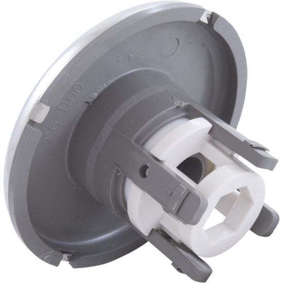 Waterway Adj Mini Jet Internal Whirly Smooth Ss Lrg Face Gray - 224-3177