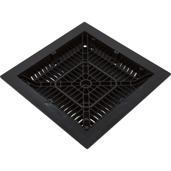 CMP 9IN X 9IN FRAME/GRATE Vgb Pool Drain; Black - 25508-094-000L