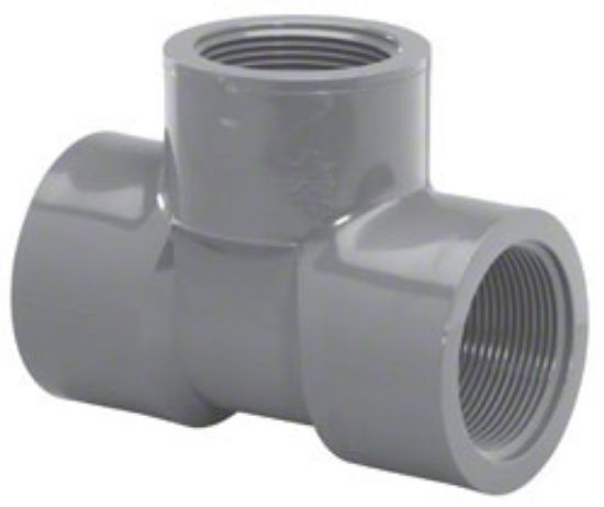 LASCO 2.5IN Fpt Tee Schedule 80 Gray - 805-025