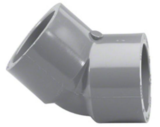 LASCO 2.5IN Skt 45 Elbow Schedule 80 Gray - 817-025