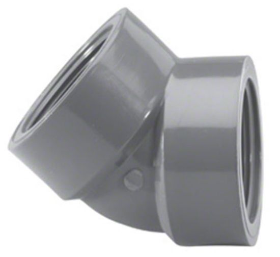 LASCO 2.5IN Fpt 45 Elbow Schedule 80 Gray - 819-025