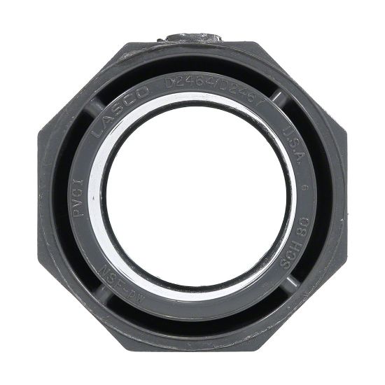 LASCO 2.5IN X 1IN Spigot X Skt Reducer Bushing Schedule 80 Gray Flush - 837-289