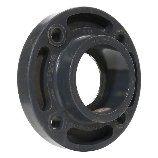 Spears 8IN Skt Flange PVC 1 Piece Schedule 80 Gray - 851-080