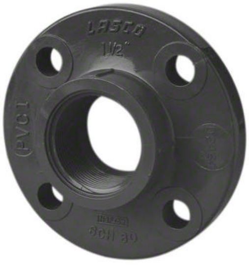 LASCO 2IN Fpt Flange Solid Style Schedule 80 Gray - 852-020